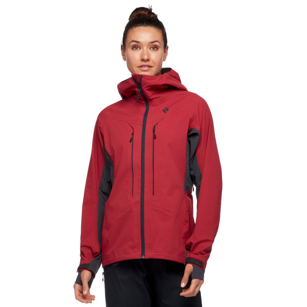 The Dawn Patrol Hybrid Shell is this year's Gold Winner in the Touring Apparel category.