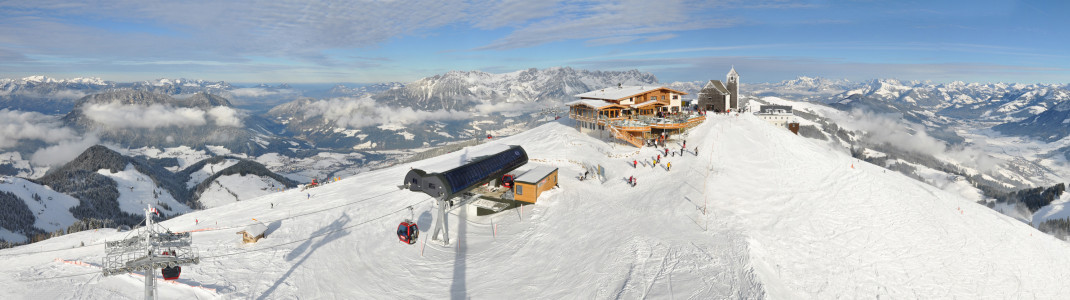Panoramablick auf den Gipfel der Hohen Salve