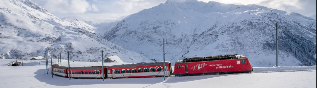 Mit dem Zug ganz ohne Stress ins Skigebiet.