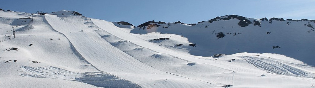 Leere Pisten und viel Schnee: Noch bis 12. Mai laufen die Skilifte am Mölltaler Gletscher in Kärnten.