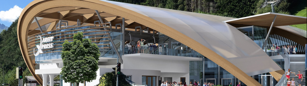 Die neue Talstation des neuen areitXpress auf der Schmitten in Zell am See-Kaprun.
