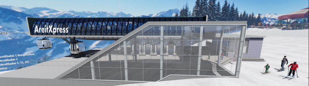 Die Bergstation des neuen areitXpress auf der Schmitten in Zell am See-Kaprun.