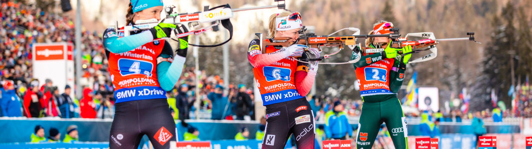 Bei zehn Weltcupstopps kämpfen die Biathleten um Punkte für die Gesamtwertung, unter anderem auch wieder in Ruhpolding.