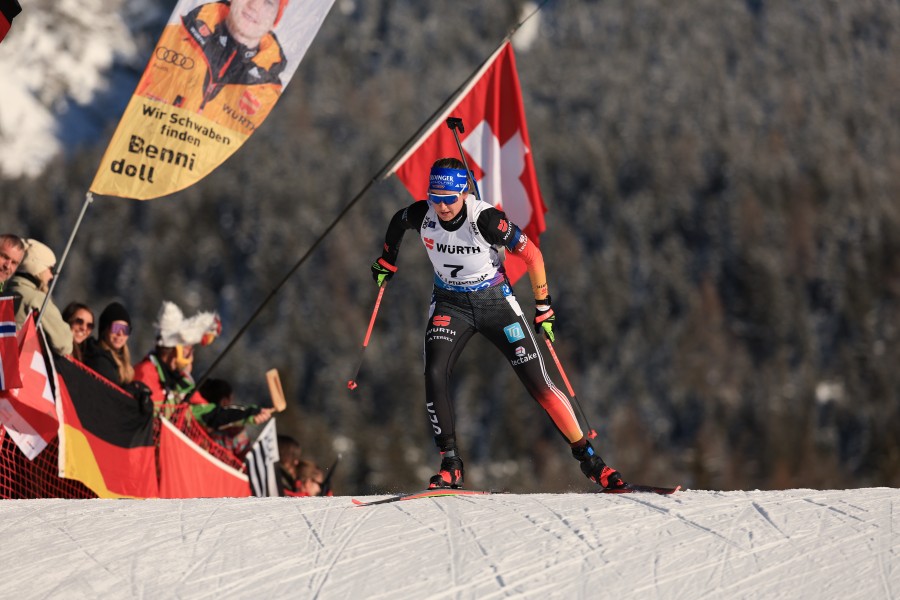 Nächster Top-5-Platz für Franziska Preuß (GER). Die Oberbayerin wurde Vierte in der Verfolgung.