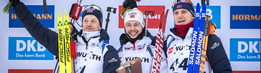 Norwegischer Dreifachsieg im Einzel der Männer.