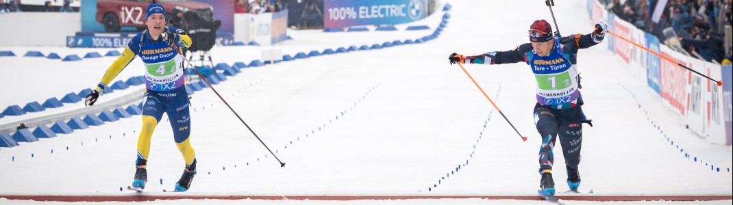 Im Zielsprint wurde der Sieg zwischen Sebastian Samuelsson und Vetle Christiansen entschieden.