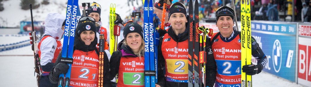 Sieg für Frankreich in der Team Mixed Staffel in Oslo.