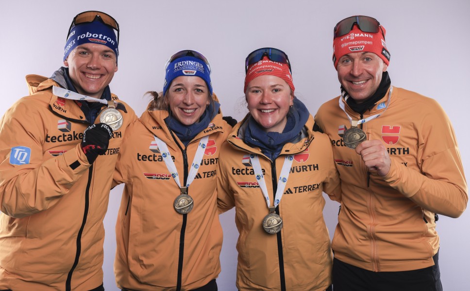 Bronze-Start für Justus Strelow, Franziska Preuss, Selina Grotian und Philipp Nawrath.