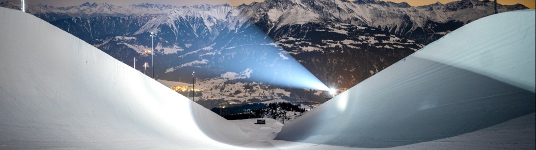 Spektakulärer Anblick: Die Superpipe "Big Beast" auf dem Crap Sogn Gion in Laax.