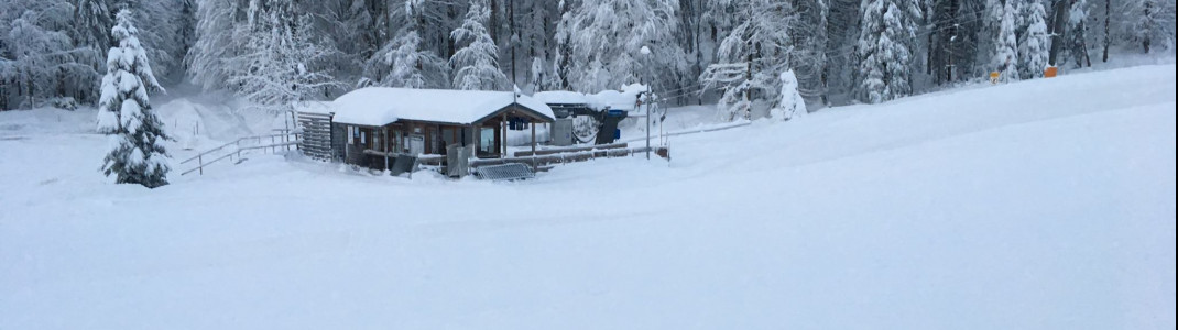 Am Haldenköpfle kamen in den letzten zwei Tagen nochmal 14 Zentimeter Neuschnee hinzu.