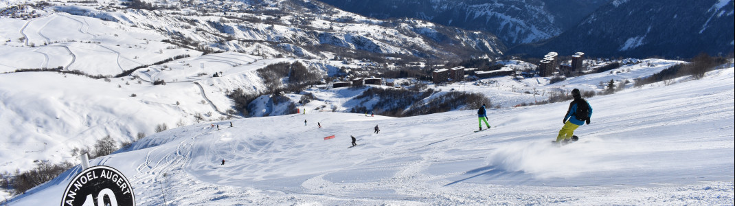 Les Sybelles zählt zu den größten Skigebieten in Frankreich.