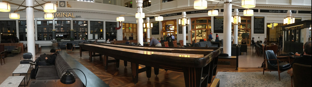 In der Historic Union Station in Denver gibt es viele kleine Cafés.