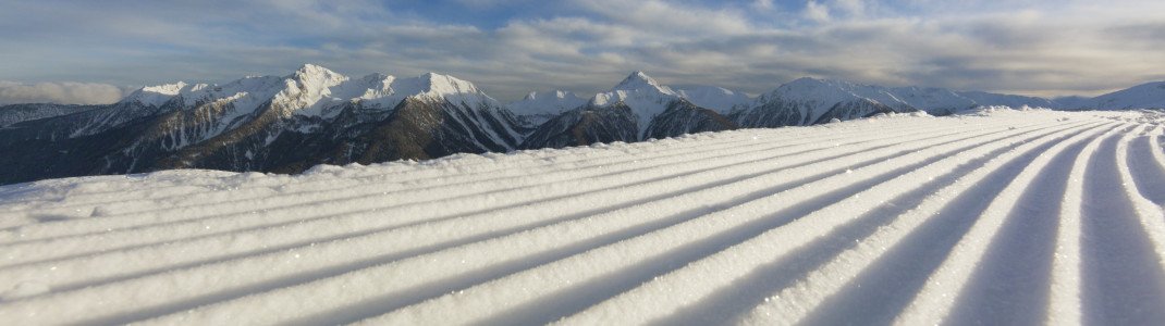 Perfekt präparierte Pisten für optimales Skivergnügen im Meraner Land.
