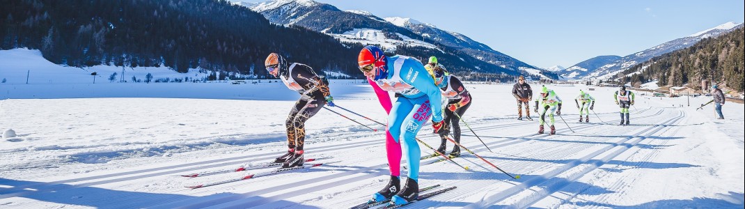Der Dolomitenlauf ist nicht nur Österreichs größte Langlaufveranstaltung, sondern sicher auch eine der spektakulärsten.