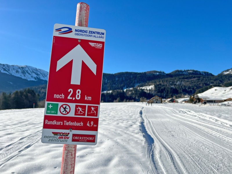 Oberstdorf bietet das größte Loipennetz im Allgäu.
