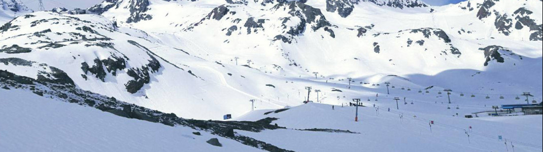 Bis Sonntag ist es noch sonnig am Stubaier Gletscher. Ab Montag wird's heftig schneien.