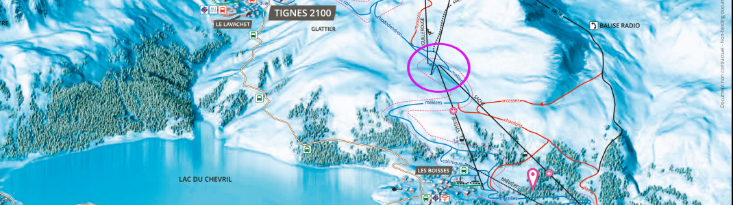 Die Bergstation der Gondel La Sache fing am Mittwoch Feuer (Lage siehe Kreis).