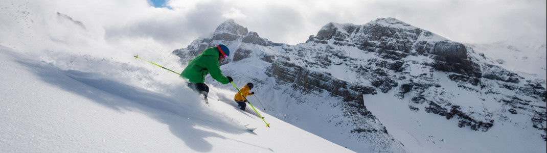 Pulverschnee vom Feinsten erwartet euch im Banff Nationalpark in Kanada.