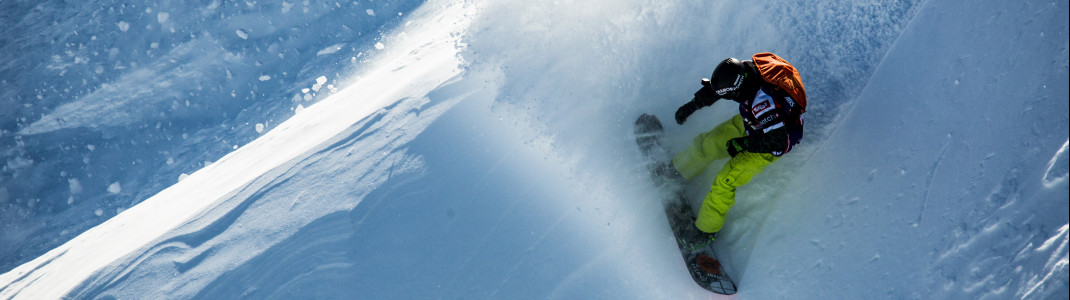 Each athlete wears avalanche safety gear to be prepared in case of emergency.