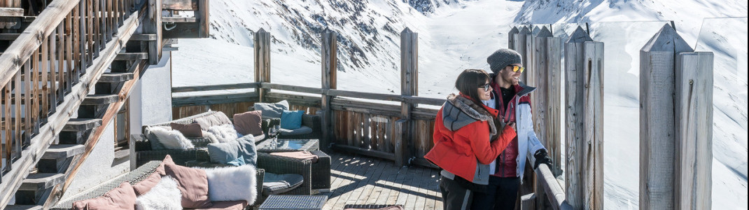 Einmalige Sonnenterrassen laden in Obergurgl-Hochgurgl zum Relaxen ein.