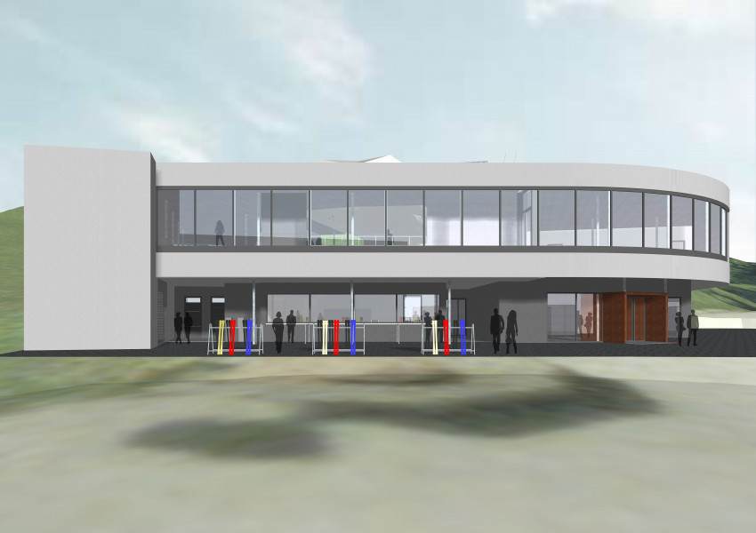 So wird die zweistöckige neue Talstation in St. Margarethen aussehen.