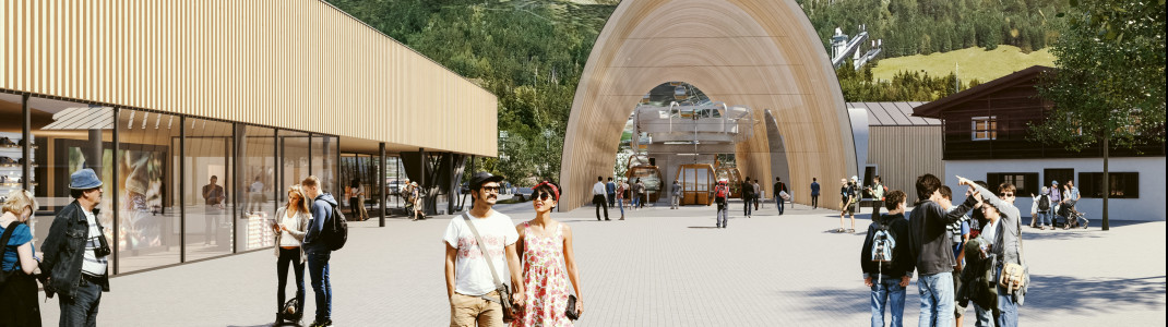 Die neue Talstation wird das Tor zum Nebelhorn.
