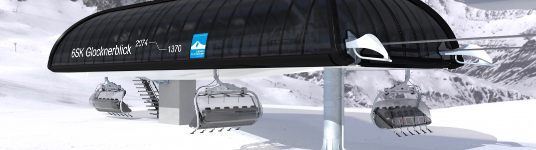 Die Bergstation der neuen Glocknerblickbahn liegt auf 2.074 Meter.