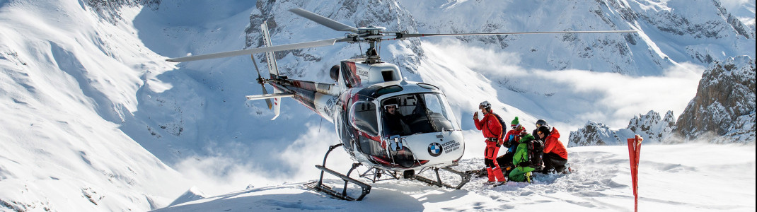 Zum Heliskiing ist ein Ski- oder Bergführer nötig.