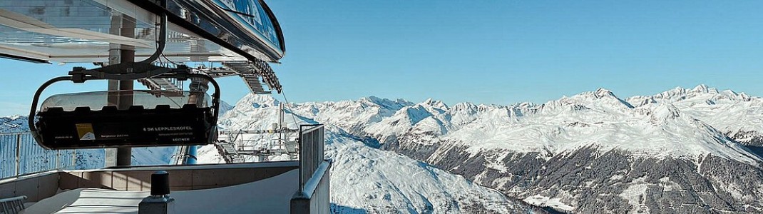 Die Leppleskofelbahn führt hinauf bis auf 2.638 Meter.