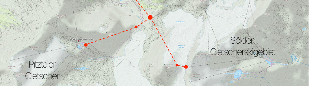 The sketch shows approximately where the new gondola lifts are planned to run.
