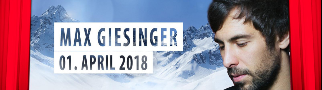 Max Giesinger kommt am 01. April 2018 zum "Top of the Mountain Easter Concert" nach Ischgl.