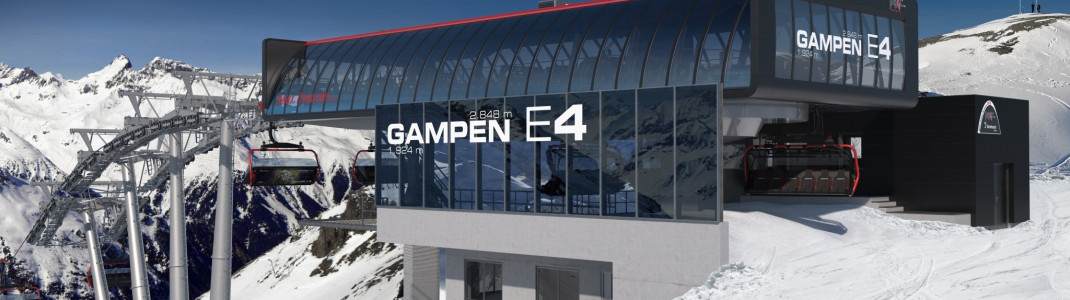 So wird die neue Bergstation der Sesselbahn Gampen E4 aussehen.