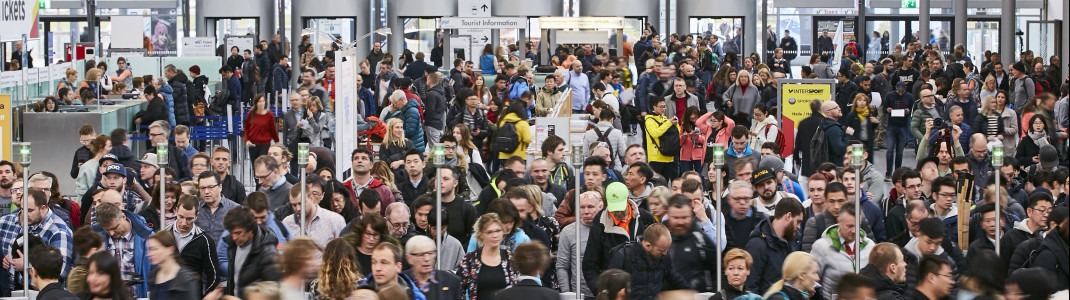 Enormer Besucherandrang auf der ISPO 2018 in München