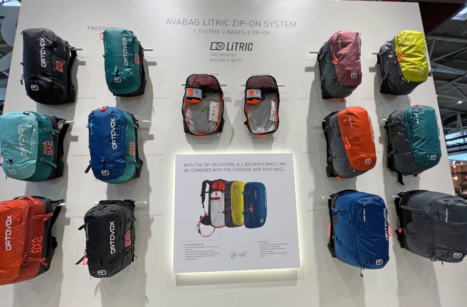 Das LiTRIC Airbag-System kann als Base mit unterschiedlichen Ortovox-Rucksäcken genutzt werden.