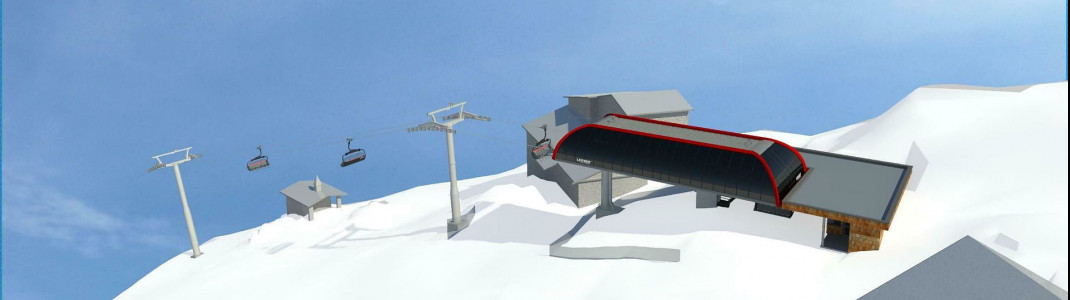 Skizze der neuen Bergstation 6SB Brunelle