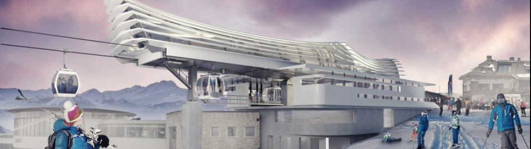 So soll die Bergstation der neuen Kabinenbahn Olang 1+2 aussehen.