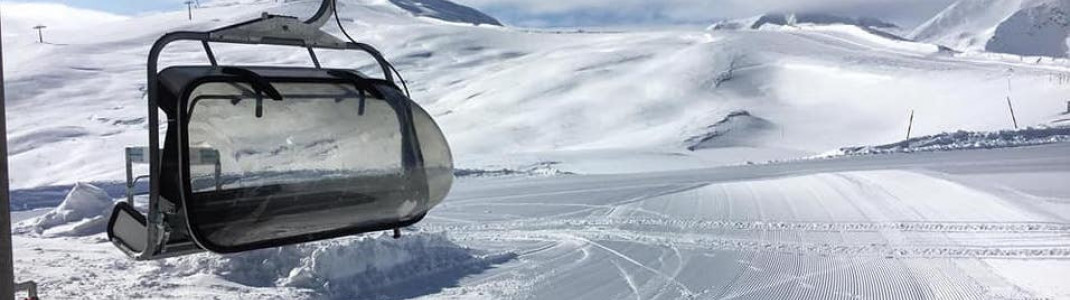 Da lacht das Skifahrerherz: Die erste Piste in Livigno ist schon präpariert.