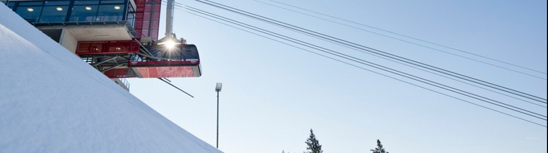 In nur sieben Minuten erreichen Wintersportler von Meran aus die Pisten