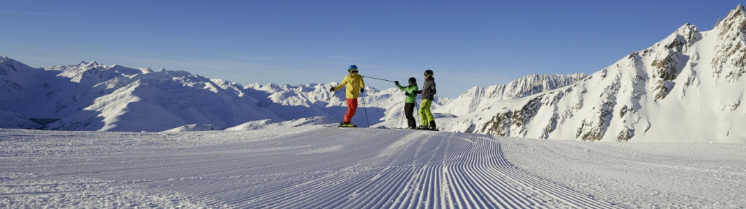 In den drei Destinationen Andermatt, Sedrun und Disentis warten insgesamt 180 Pistenkilometer.