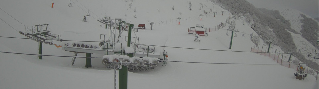 Im spanischen Skigebiet Valdezcaray ist es schon winterlich.