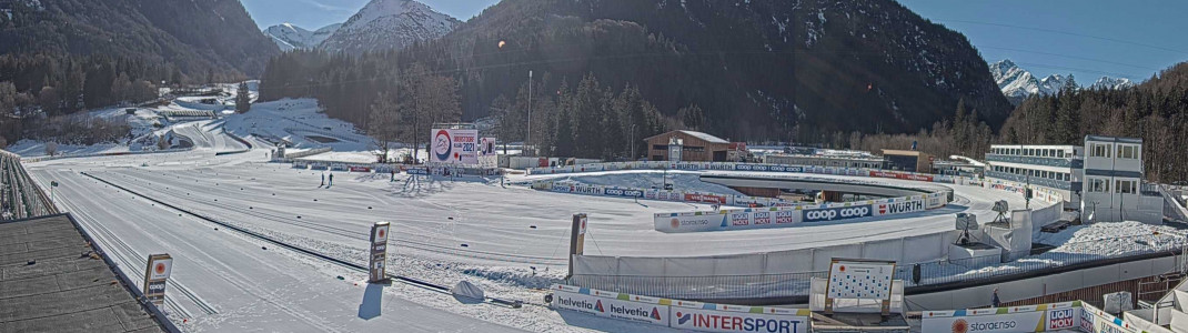 Im Langlaufstadion von Oberstdorf findet ein Großteil der Wettkämpfe statt.