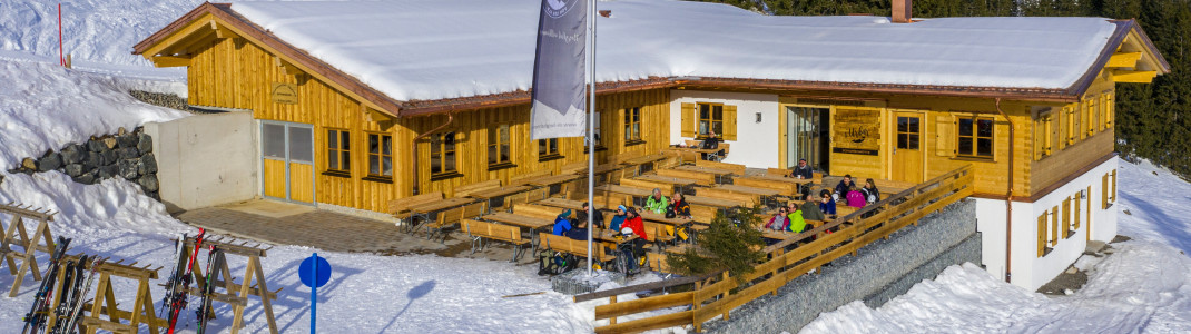 Die Schwendhütte am Fellhorn erstrahlt seit der Wintersaison 2019/2020 in neuem Glanz.