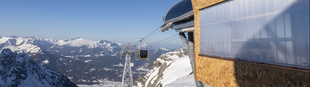 Nach zwei Jahren Bauzeit wird die neue Nebelhornbahn an Pfingsten 2021 eröffnet.