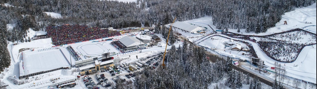 Das Biathlonstadion in Antholz liegt auf rund 1600 Höhenmetern.