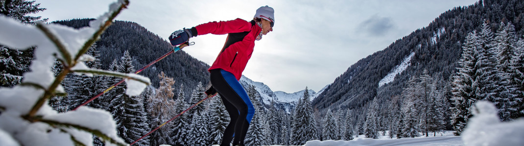 Mehr als 300 Loipenkilometer warten in Osttirol auf passionierte Langläufer.