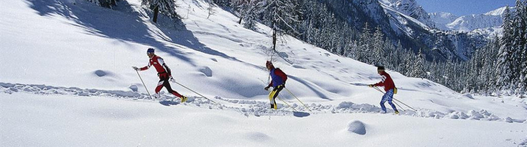 Unterwegs auf der Grenzlandloipe zwischen Kartitsch und Maria Luggau.