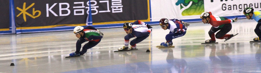 Die Shorttrack-Wettkämpfe finden im neuen Stadion in Gangneung statt.