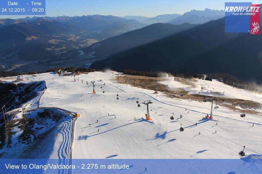 Kunstschneepisten am Kronplatz