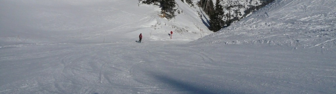 Easy terrain at the "Sunnyside lifts"