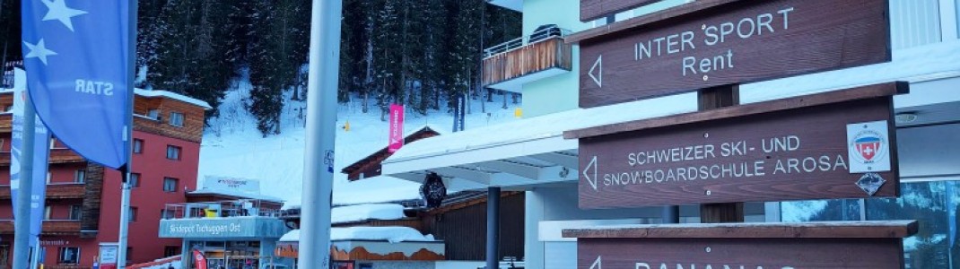 Beginners can book a ski course at the ski school.